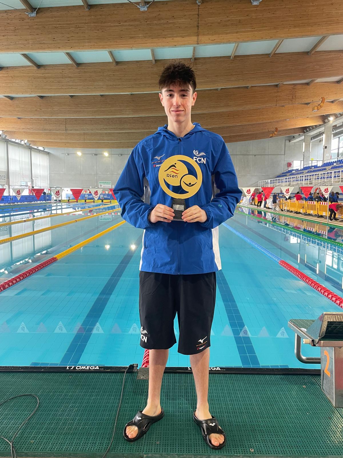 Joel Ruiz, del CN Rubí, campió d’Espanya amb la selecció catalana infantil i júnior