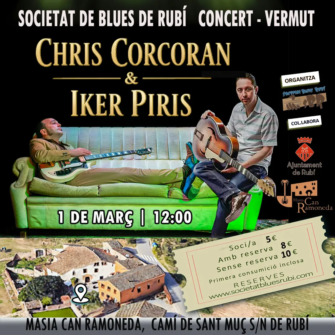Vermut de blues a Can Ramoneda amb Richard Ray Farrell