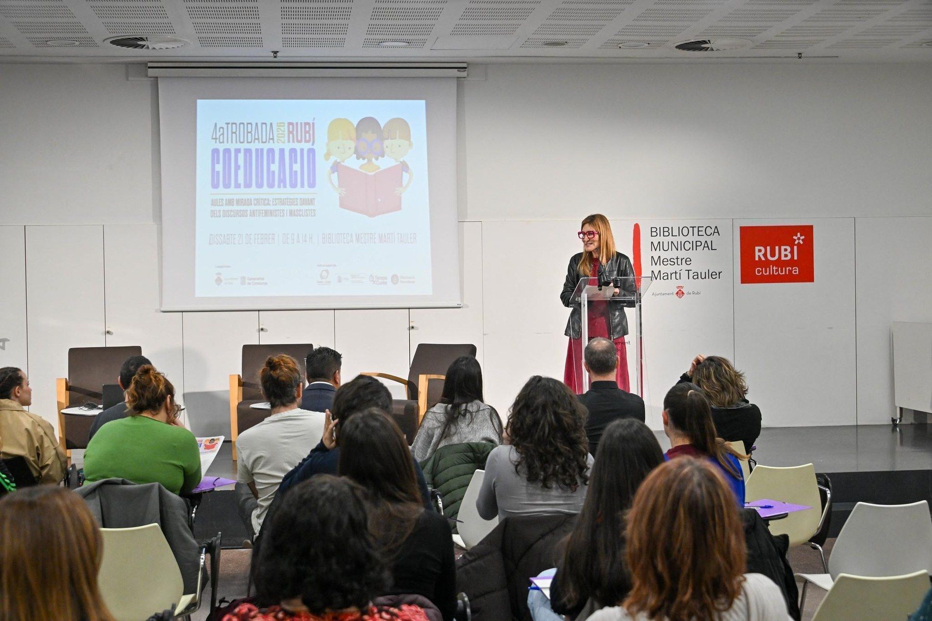 L'alcaldessa, Ana María Martínez, inaugura la IV Jornada de Coeducació FOTO: Localpres