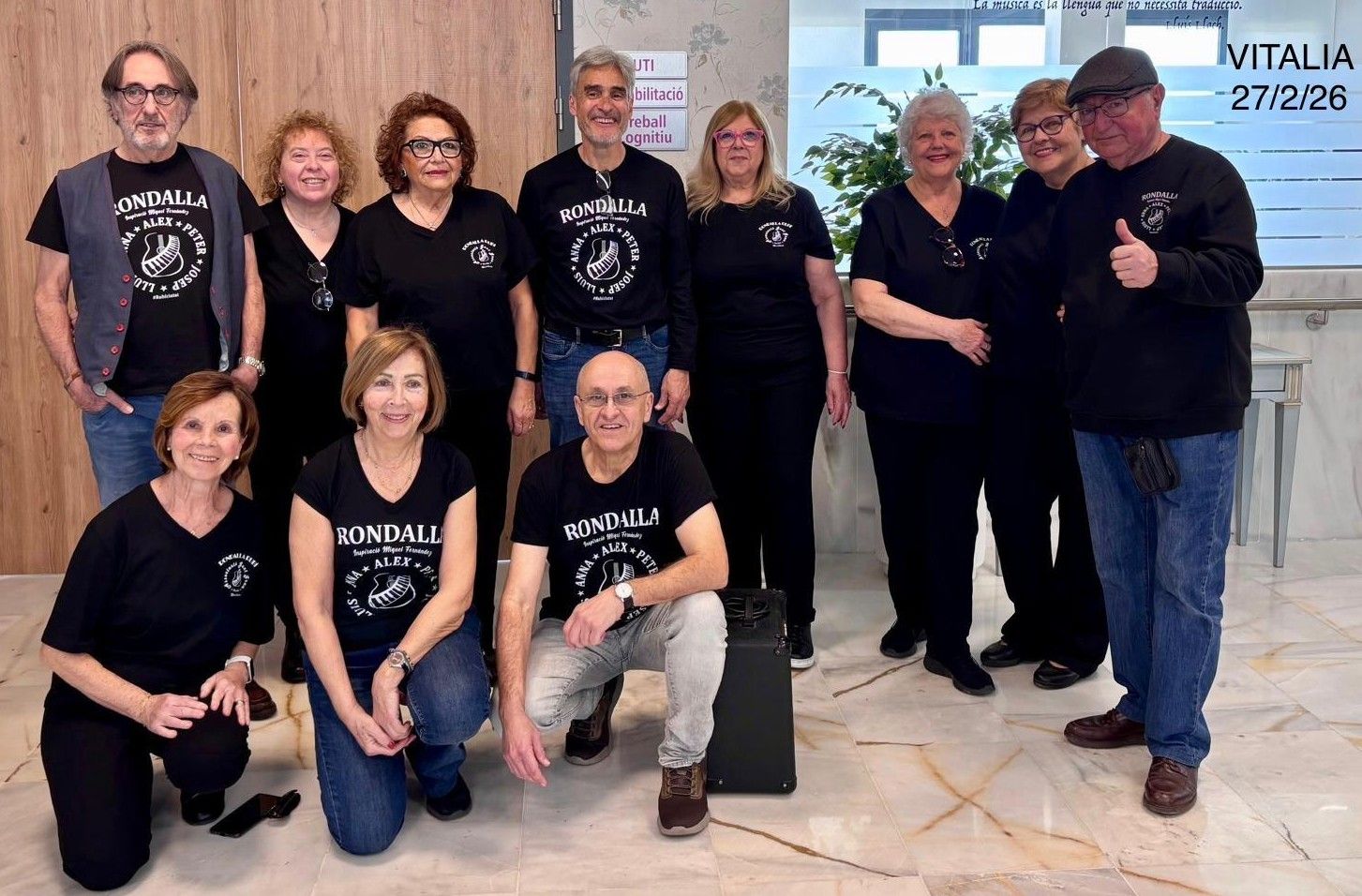La Rondalla de Rubí a la residència Vitalia FOTO: Cedida/AGGR