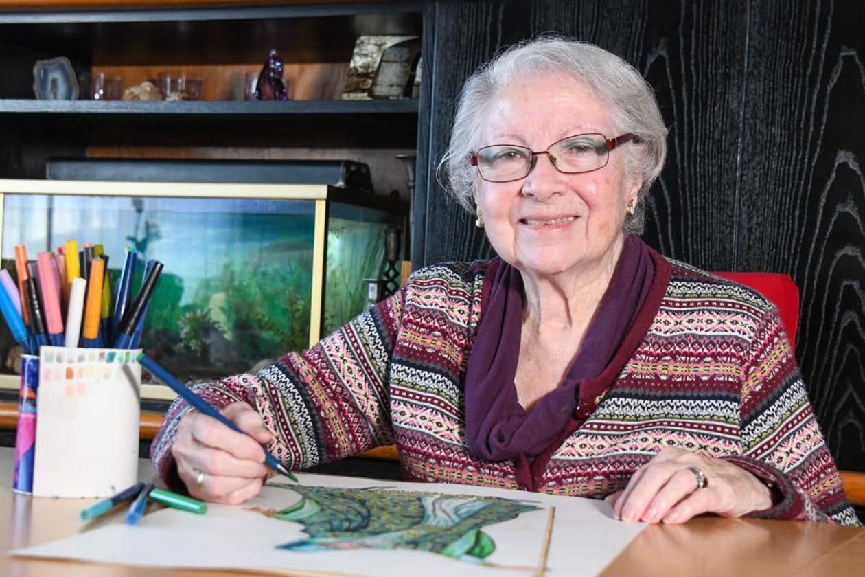 Maria Carbonell és l'autora del vestit del Mag Rubisenc FOTO: Localpres