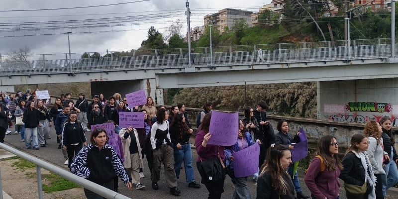 Manifestació del 8M a Rubí FOTO: Lara López