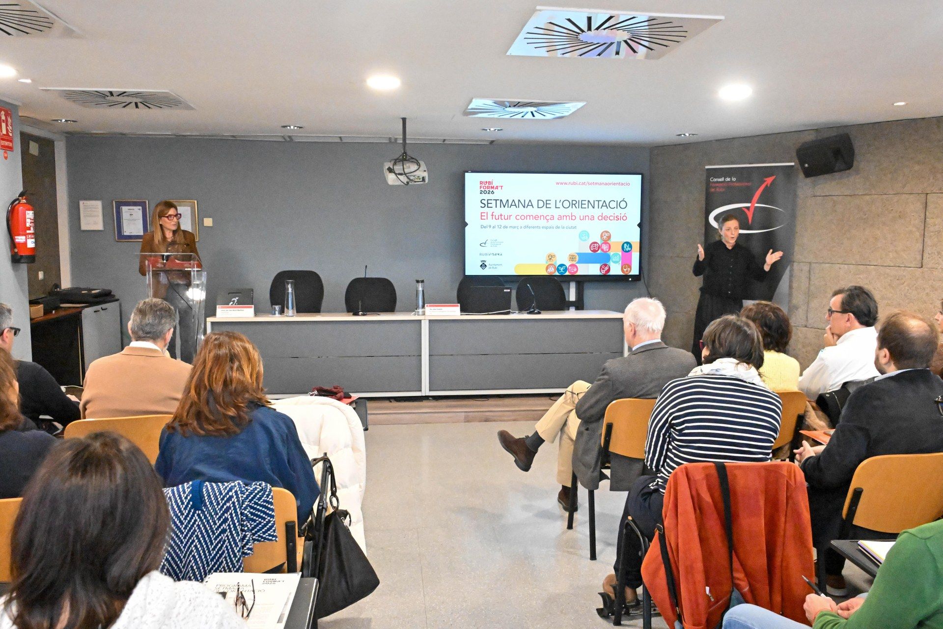 La Setmana de l'Orientació ha començat amb la benvinguda de l'alcaldessa FOTO: Localpres