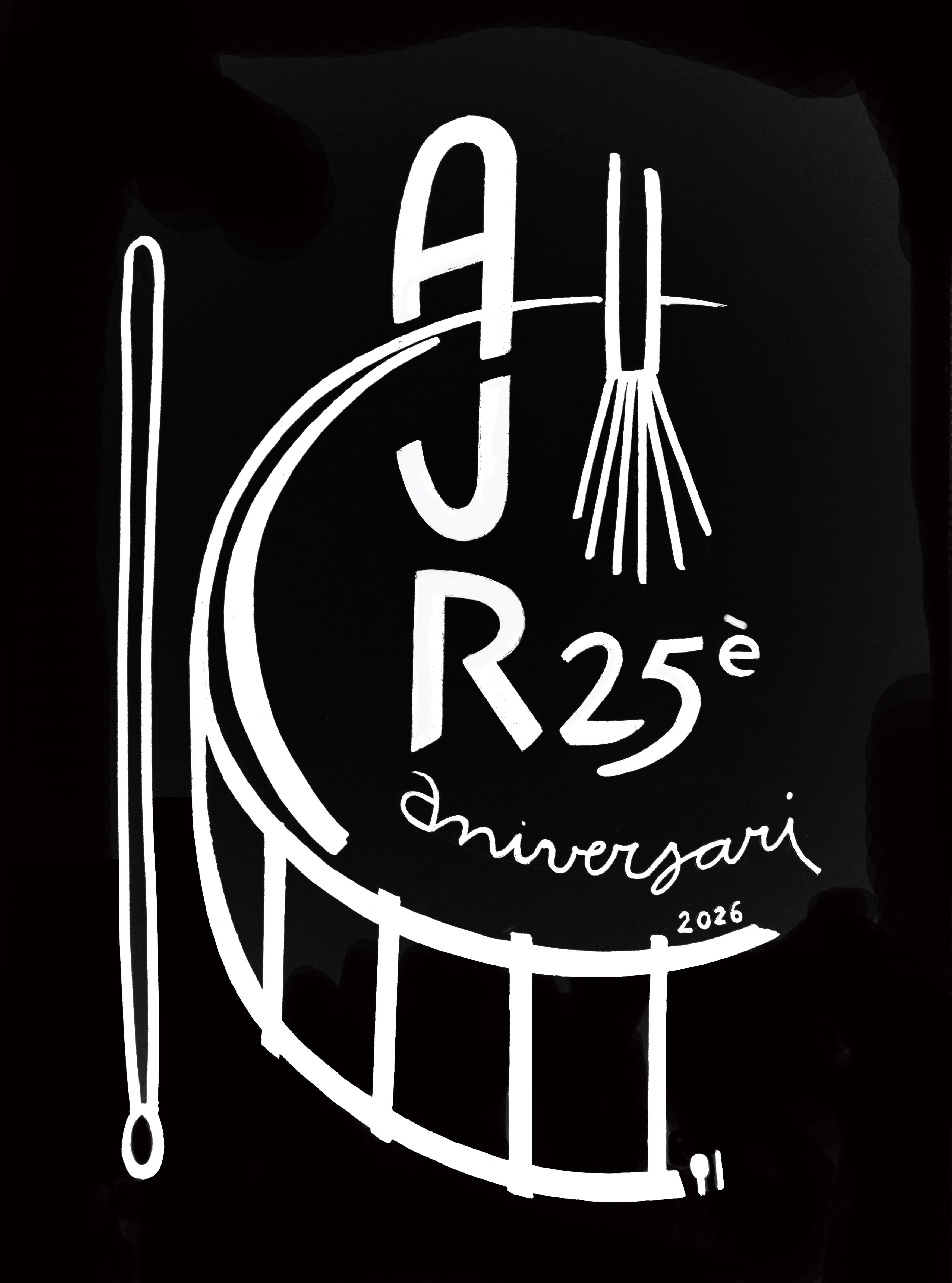 Disseny de la samarreta commemorativa de les 25enes Jornades de Jazz DISSENY: Quim Lluis