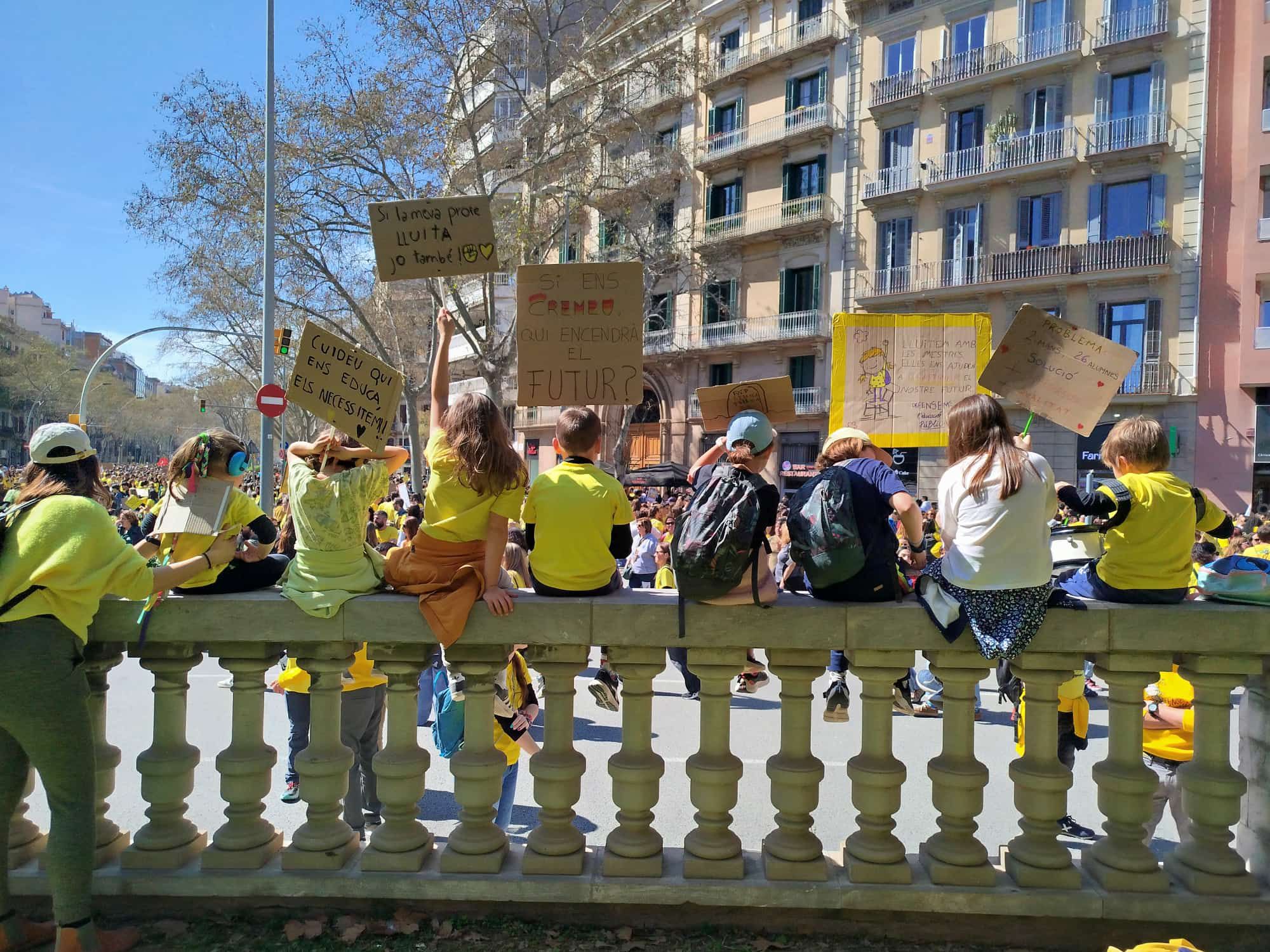 La setmana ha estat marcada per les protestes del sector educatiu FOTO: Cedida/Assemblea de Docents