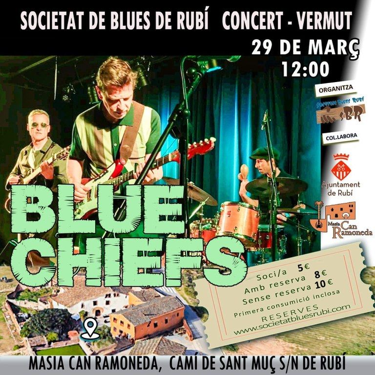 Cartell del vermut de blues a Can Ramoneda FOTO: Societat de Blues de Rubí