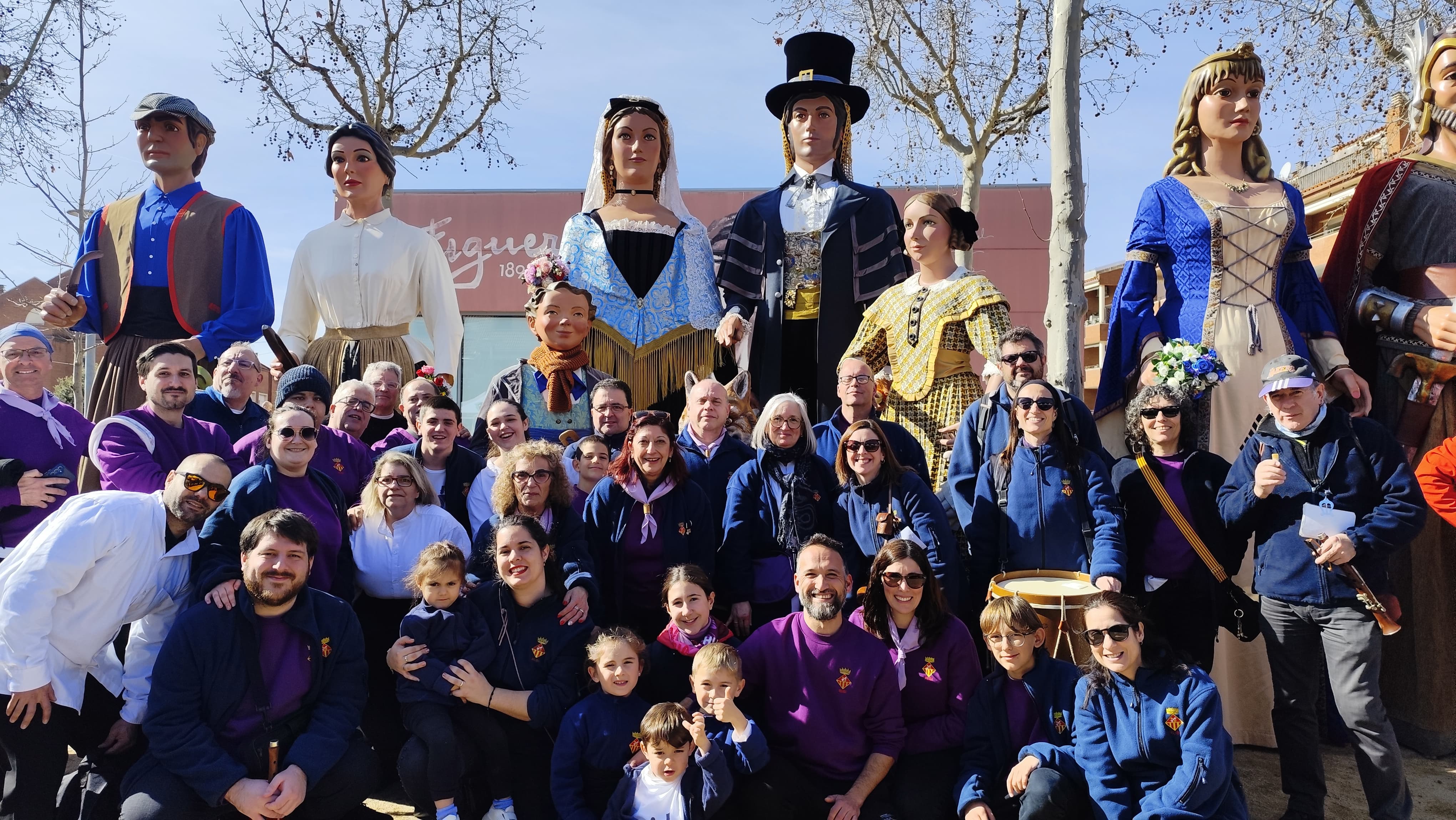 Els Gegants de Rubí a Sant Fruitós de Bages FOTO: Cedida/Colla de Geganters de Rubí
