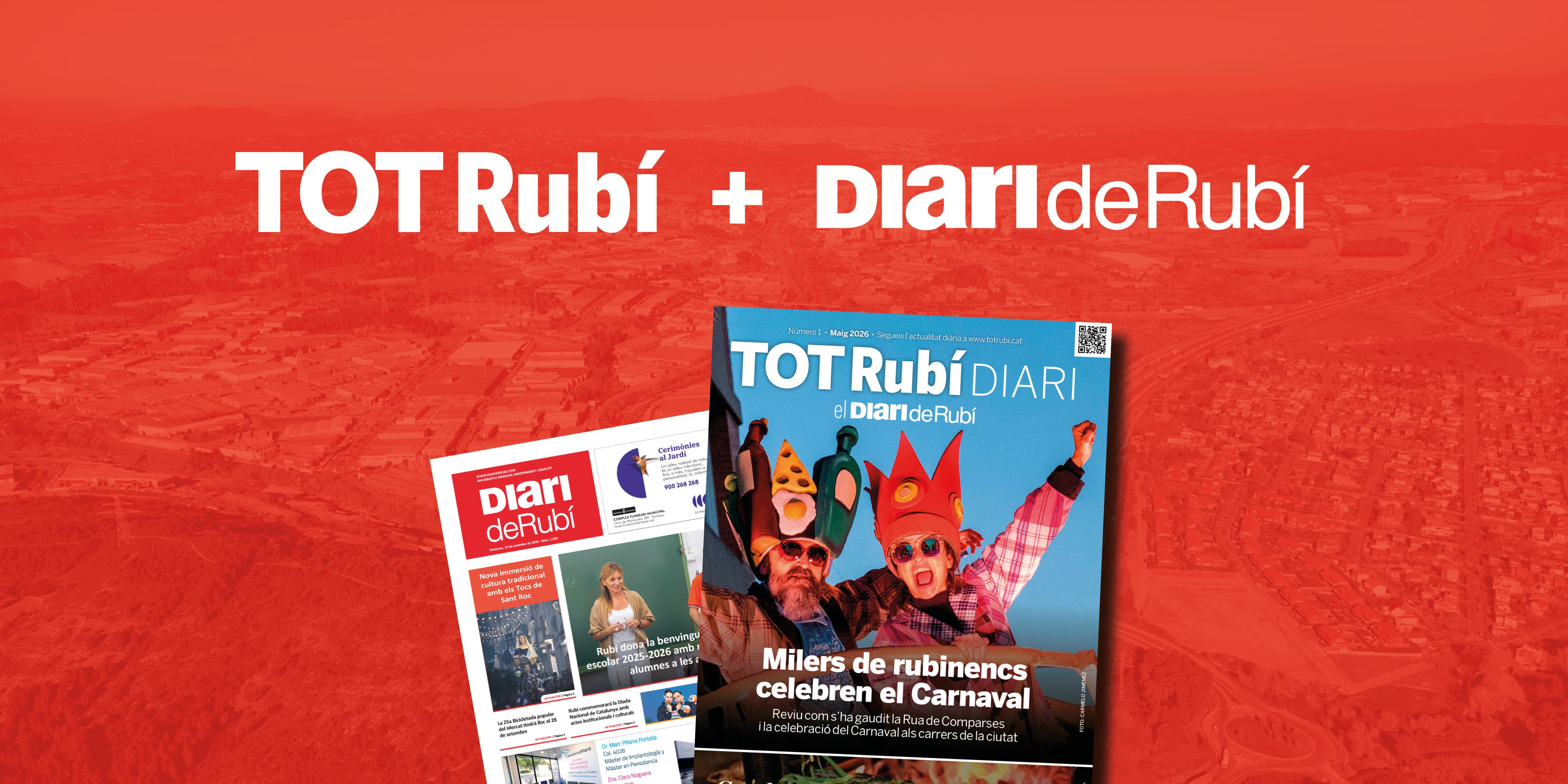 Acord entre el Diari de Rubí i el TOT Rubí per crear un nou gran mitjà