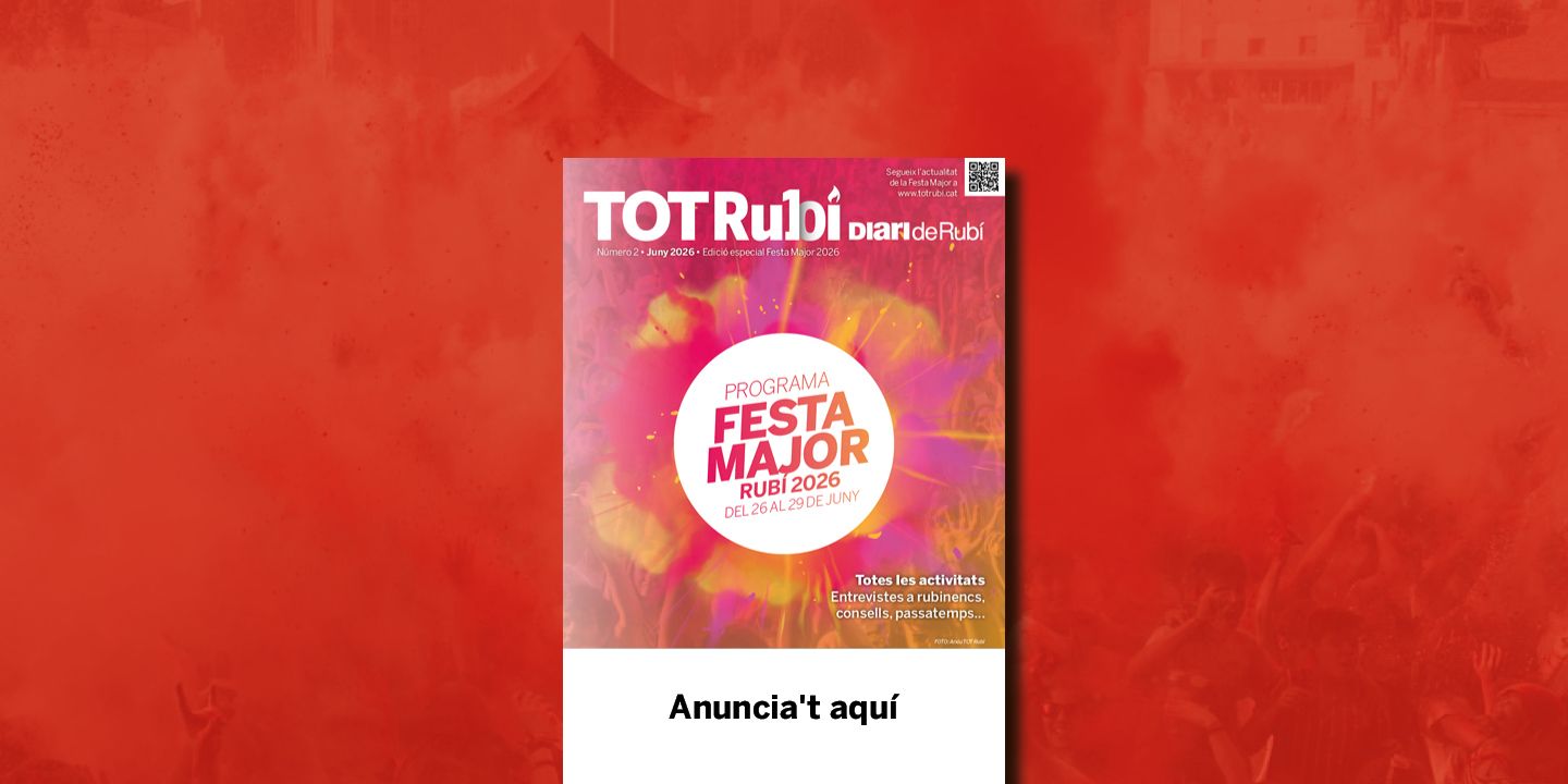 El TOT Rubí Diari del mes de juny es repartirà a totes les cases de Rubí