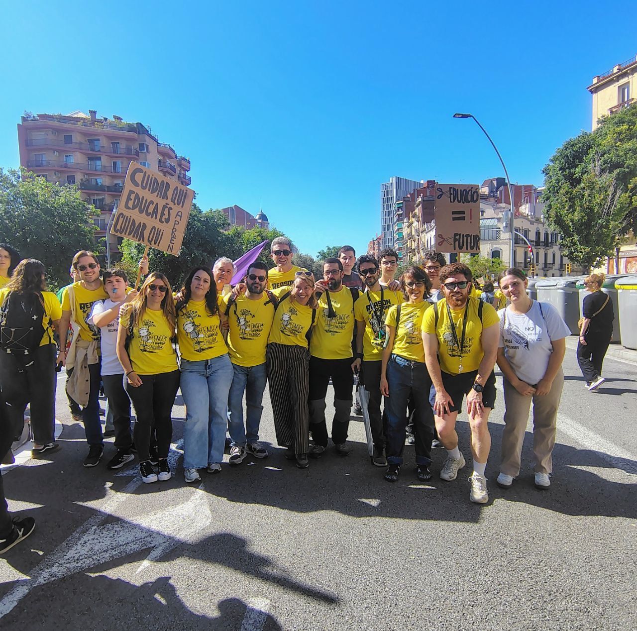 Docents de Rubí, a la manifestació del 12 de maig de 2026 FOTO: Assemblea de Docents de Rubí