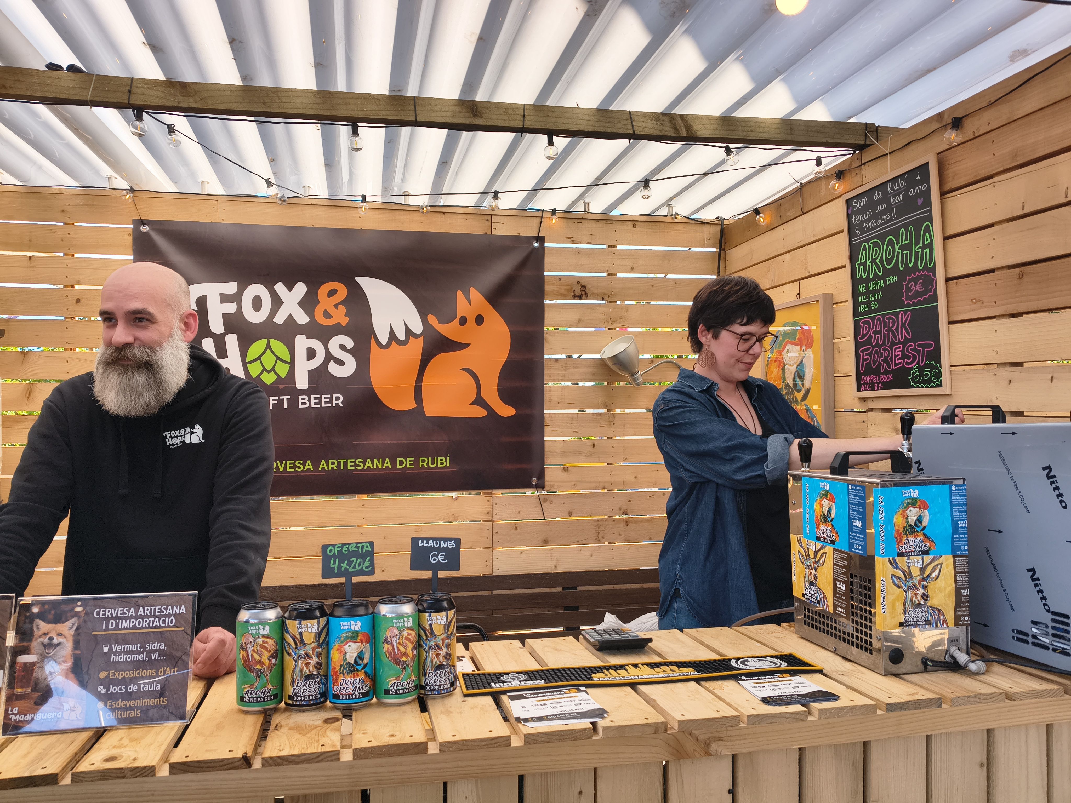 La parada de la cervesa artesana rubinenca Foxy&Hops FOTO: Lara López