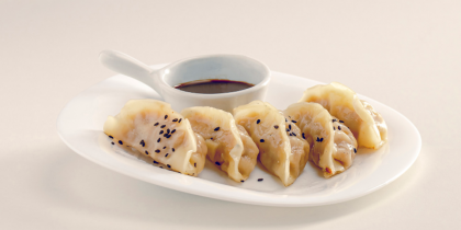 Cresta japonesa a la planxa de carn i verdures