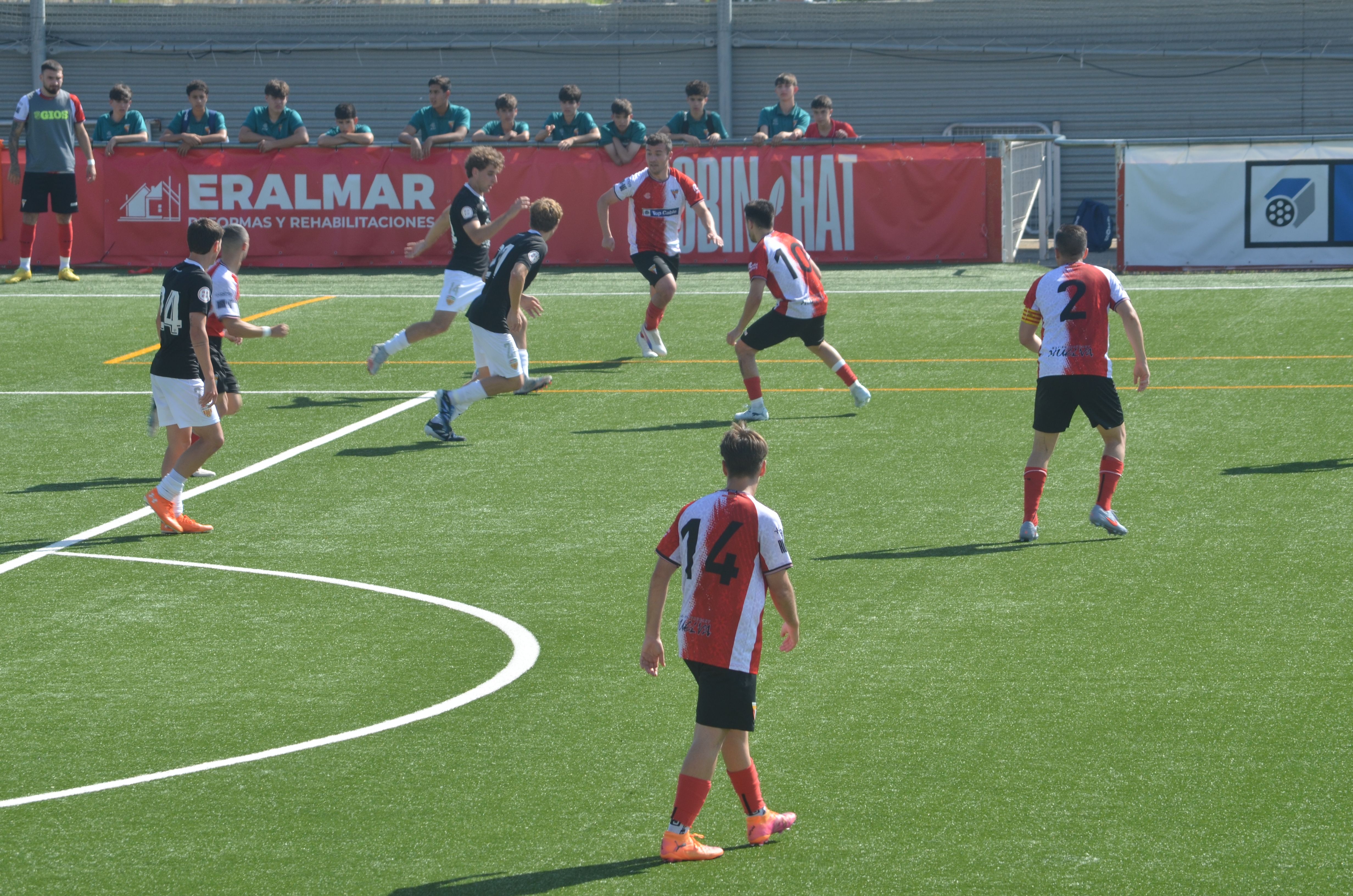 Promoció d'ascens a Tercera RFEF de la UE Rubí davant la Pobla de Mafumet FOTO: Lara López