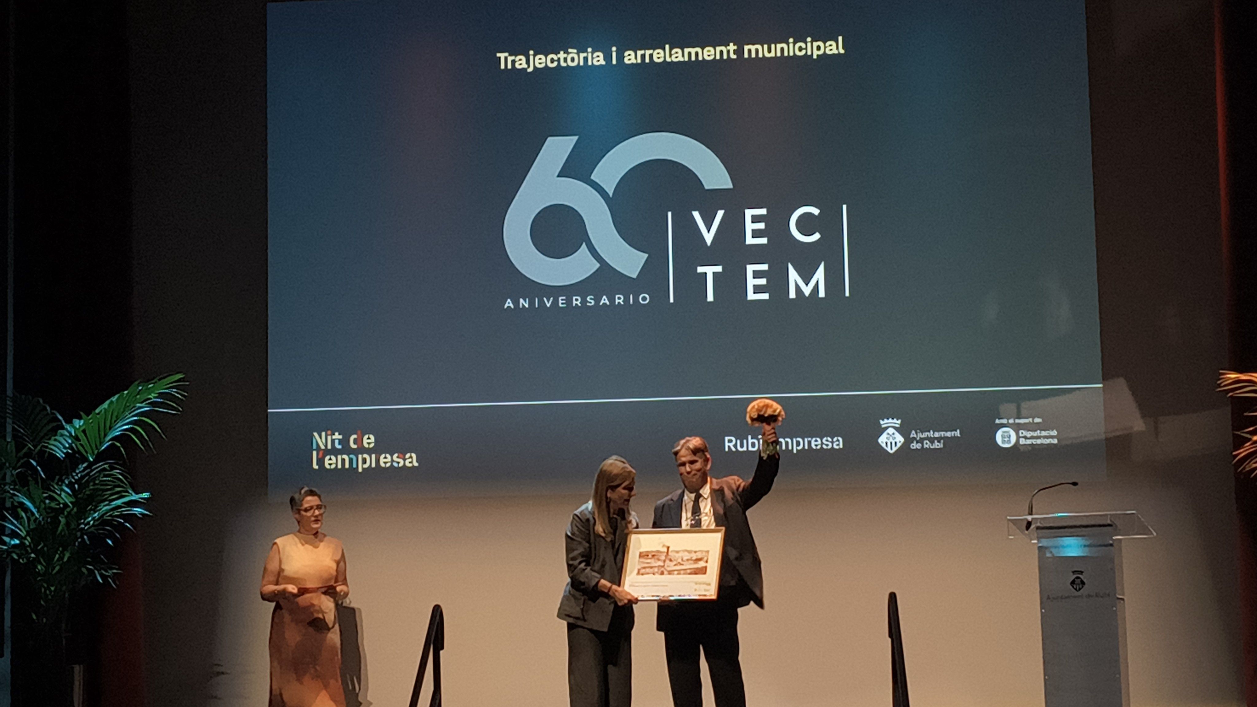 Vectem rep el reconeixement per la seva trajectòria i arrelament municipal FOTO: Lara López