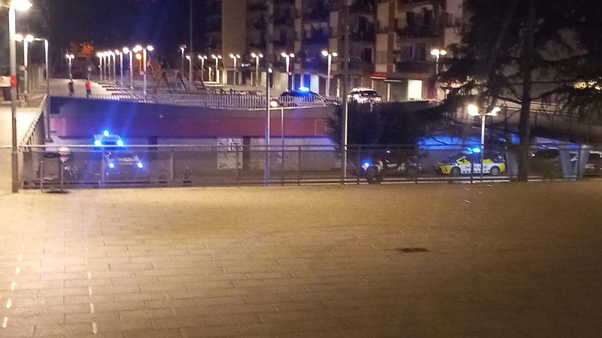 Operatiu conjunt de diversos cossos policials aquest divendres a la matinada FOTO: Cedida