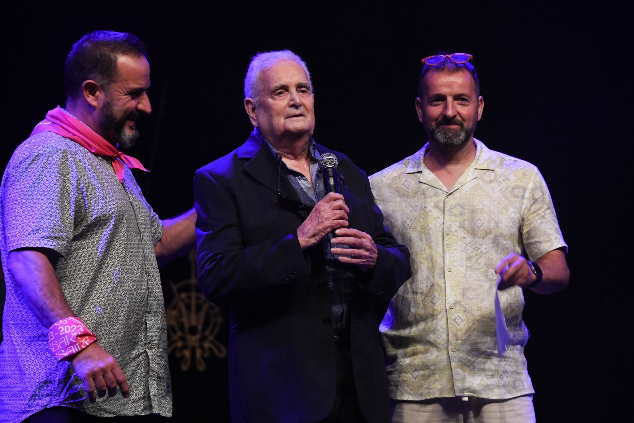Albert Sans, durant l'homenatge pels 50 anys del Ball de Gitanes FOTO: Localpres/Ajuntament de Rubí