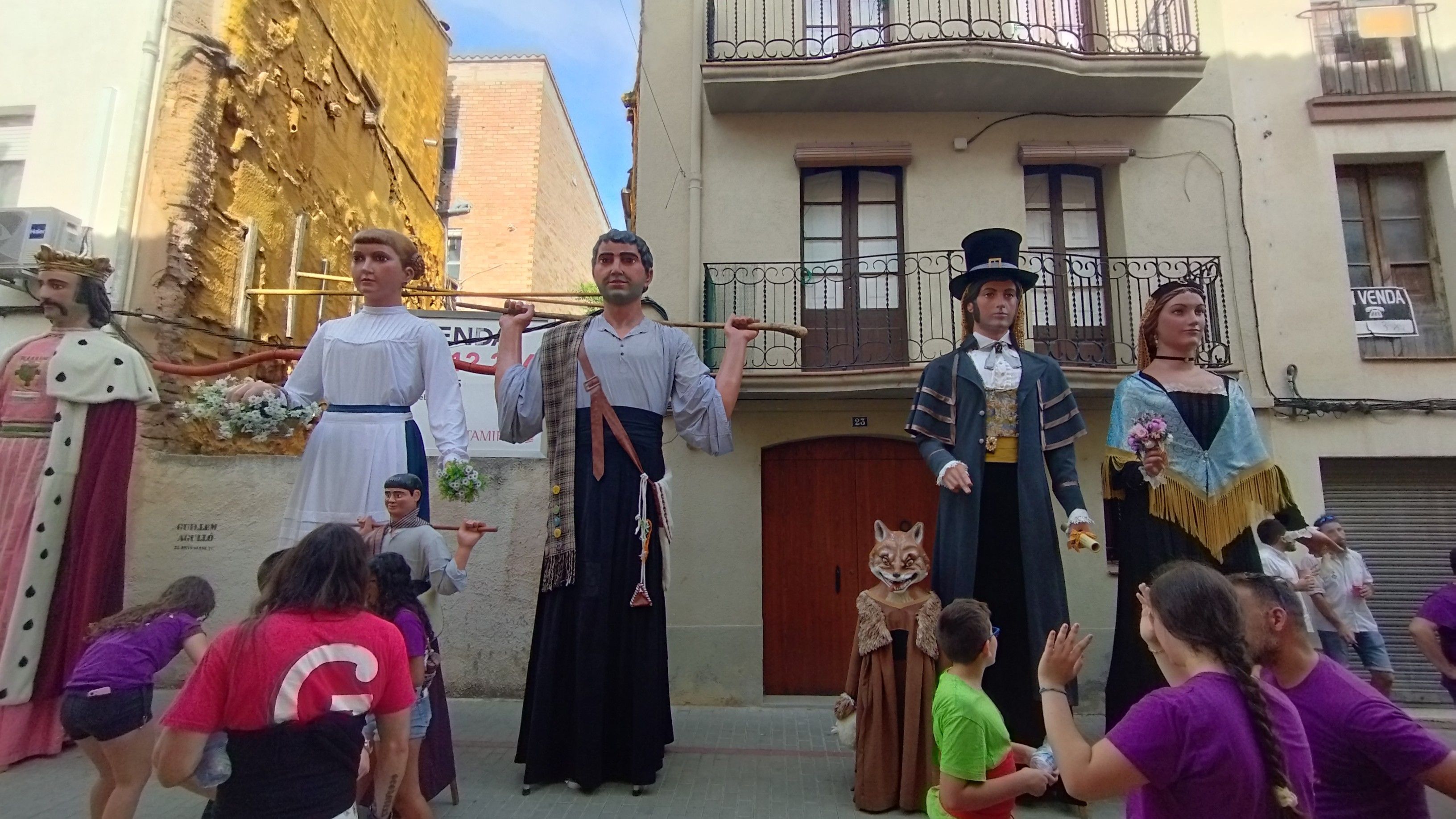 Els Gegants de Rubí a Balsareny FOTO: Cedida