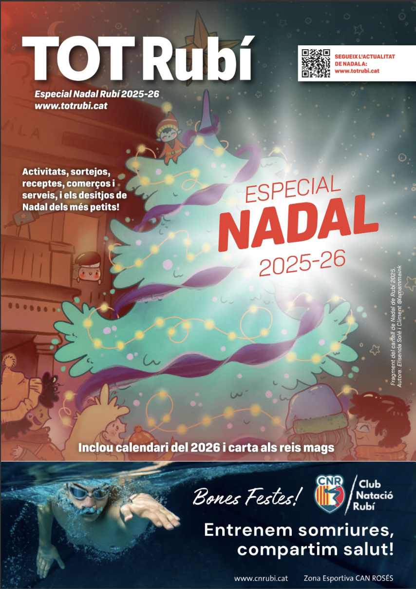 Portada del Programa de Nadal 2025 del TOT Rubí