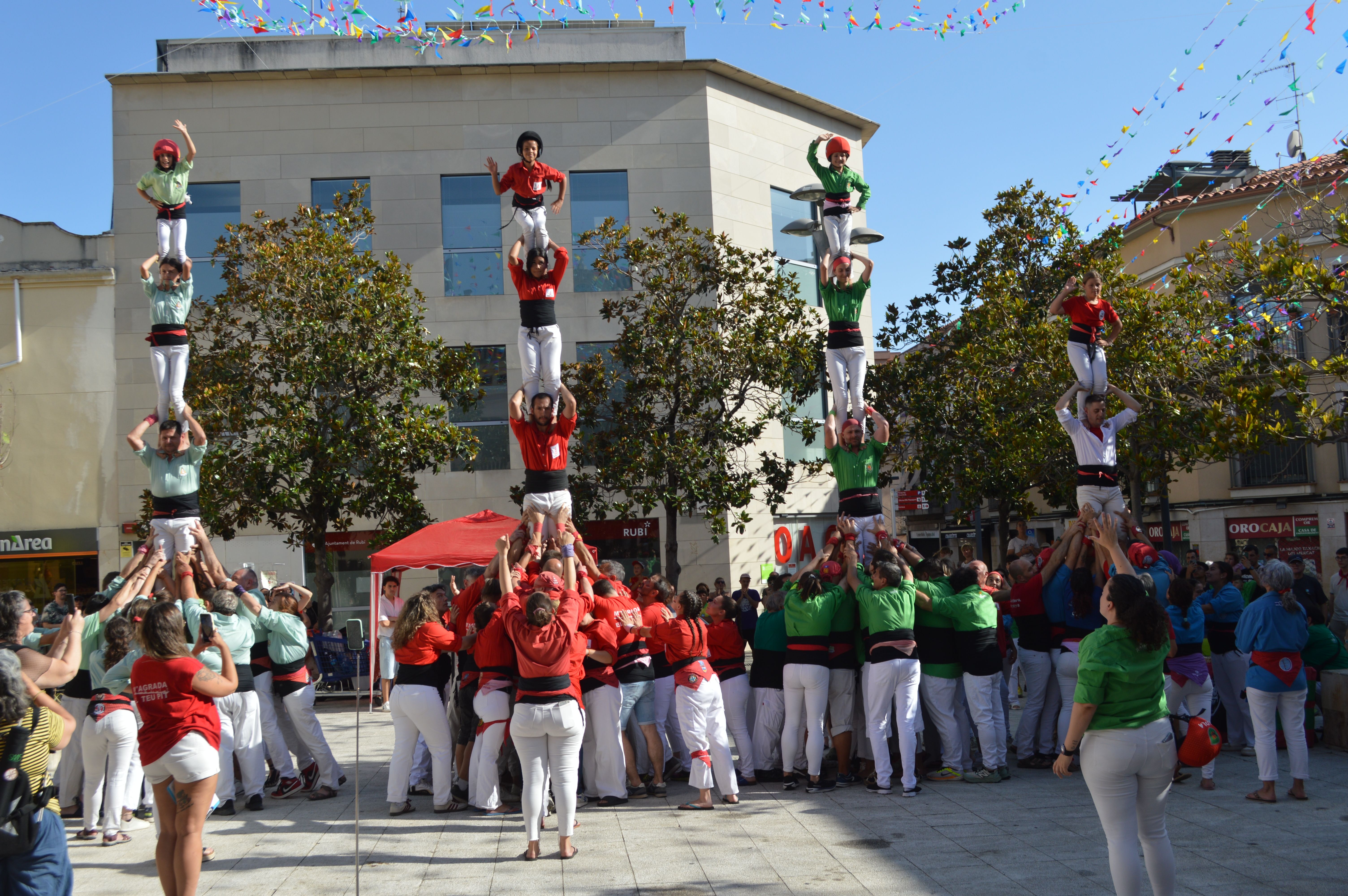 Diada castellera de Festa Major FOTO: J.A. Montoya