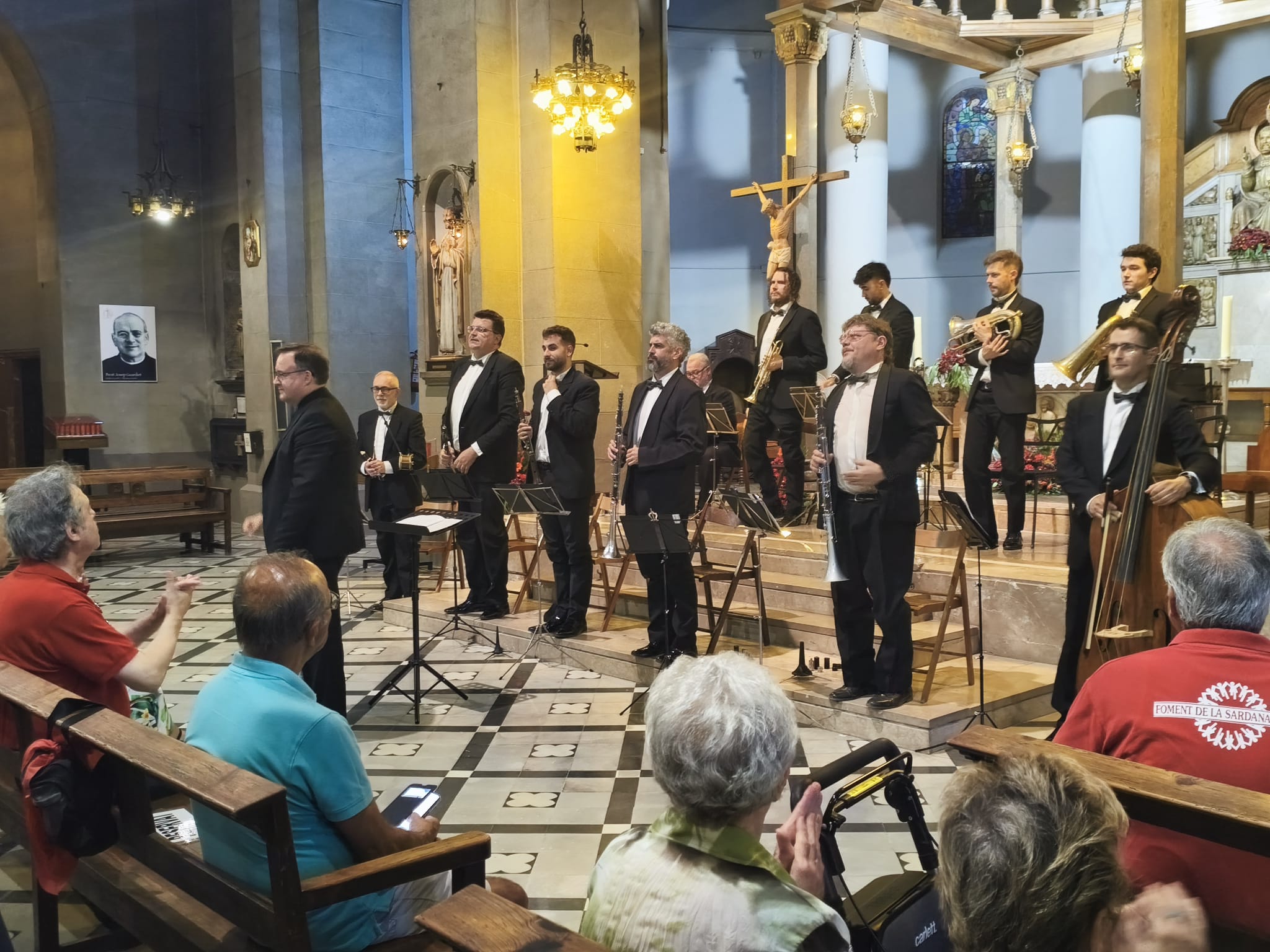 Concert de sardanes a l'Església amb La Principal de la Bisbal FOTO: J.A. Montoya