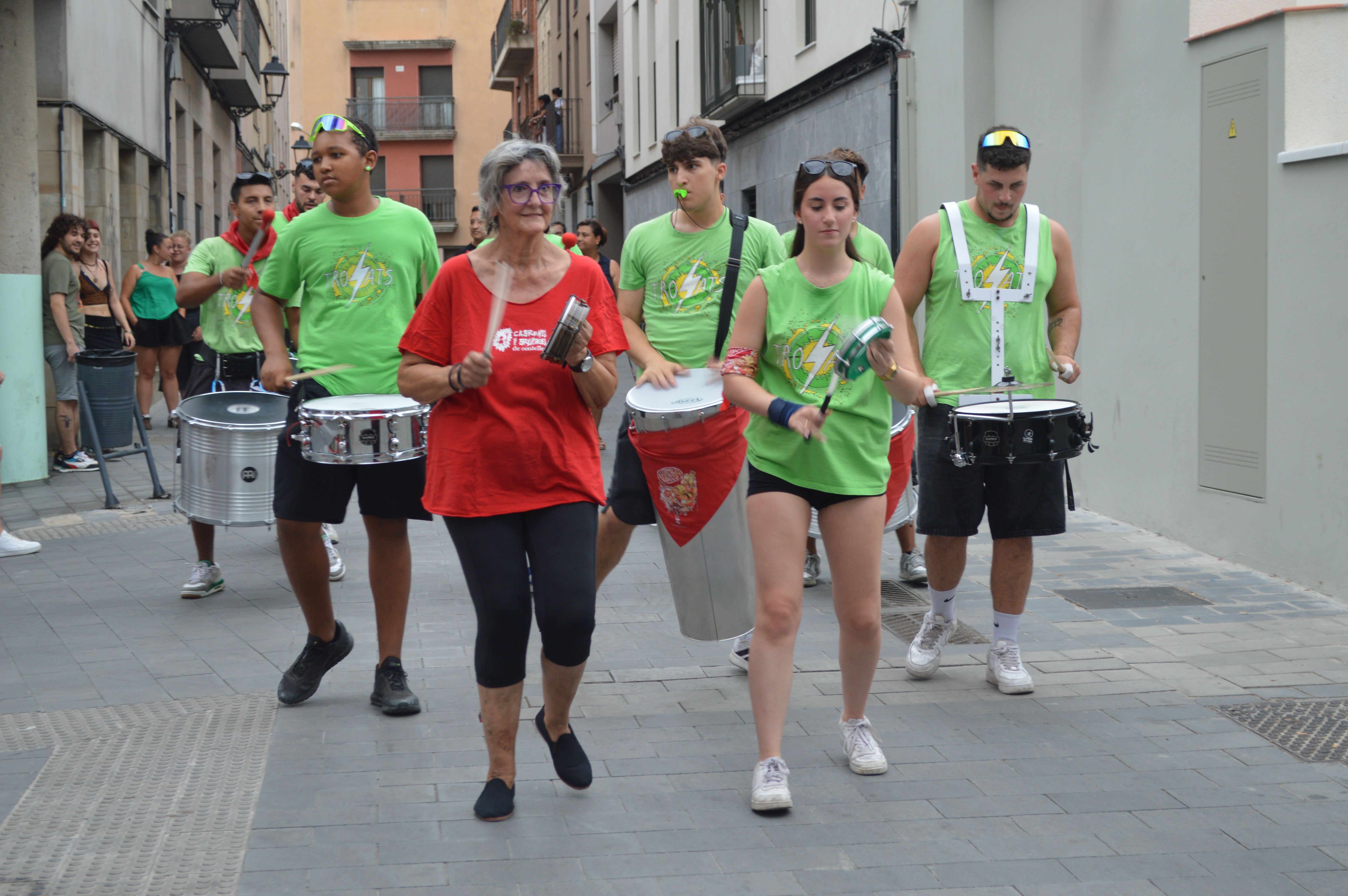 Tabalada estàtica prèvia al Correfoc Infantil FOTO: J.A. Montoya