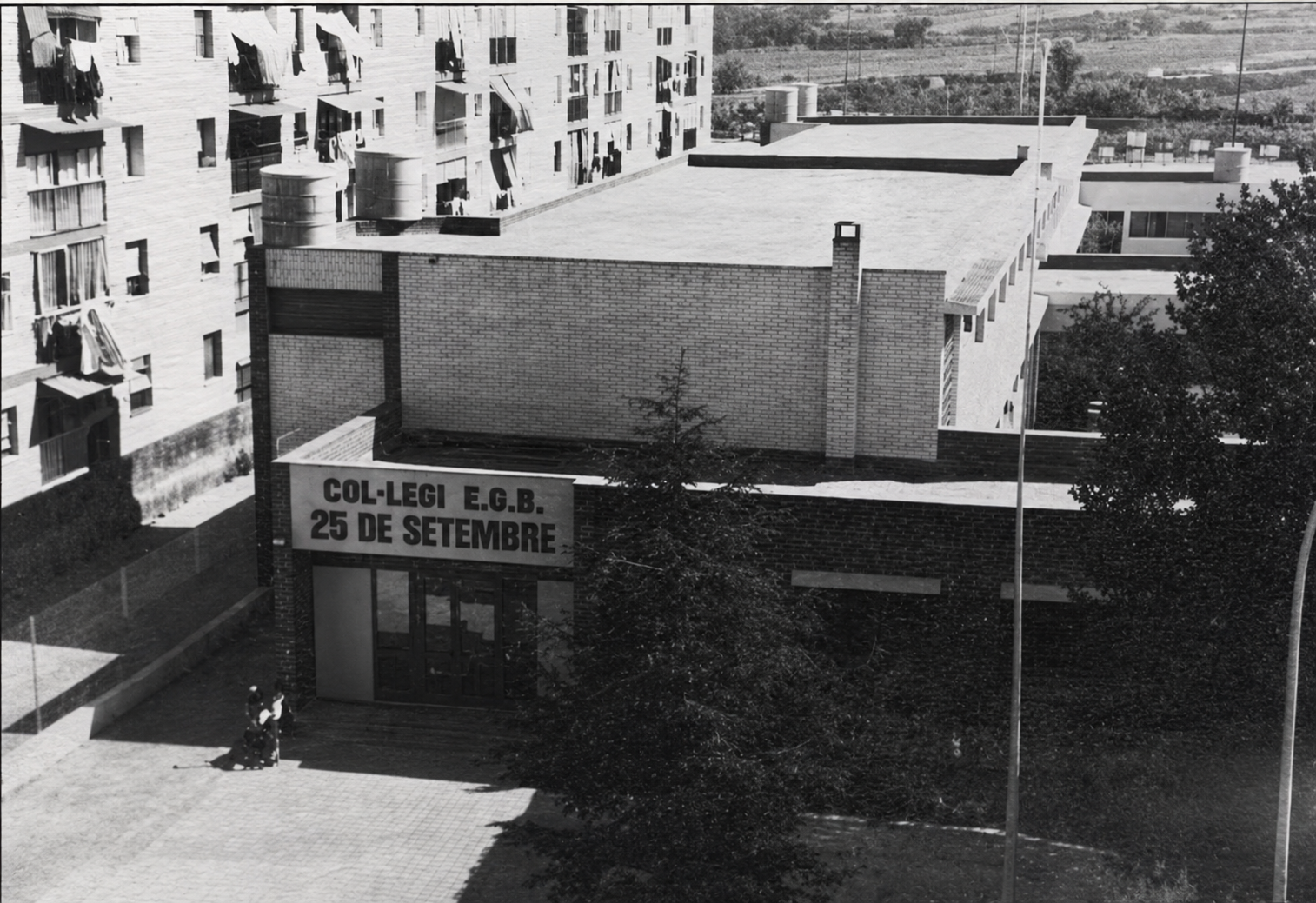 L'escola 25 de setembre als anys 80 FOTO: Rubricata