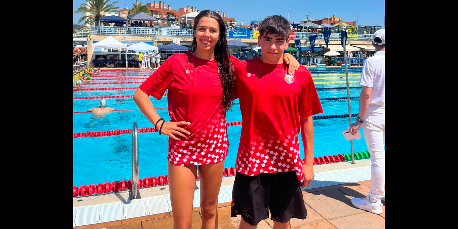 Martina Ruiz i Asier Oviedo, del CN Rubí. FOTO: Cedida/CN Rubí