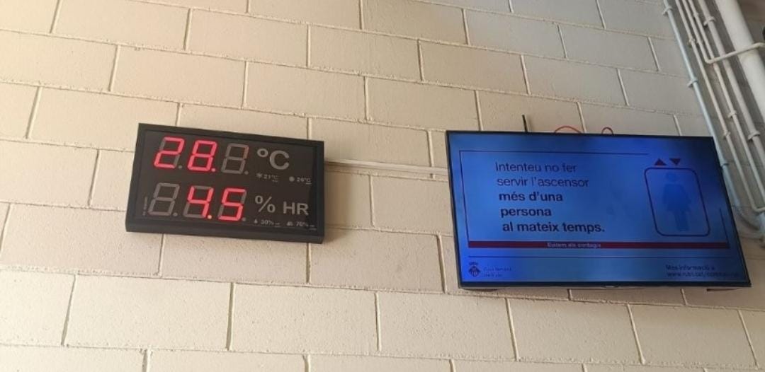 Temperatura al centre. FOTO: AFA Sol Solet