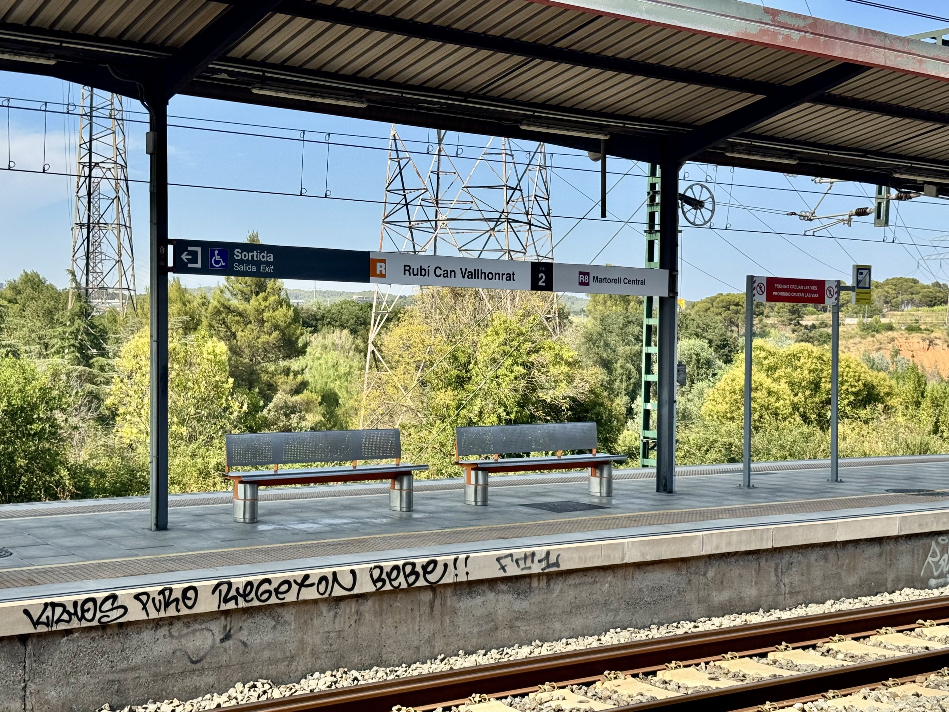 Estació de rodalies Rubí-Can Vallhonrat. FOTO: Rubén Cabús