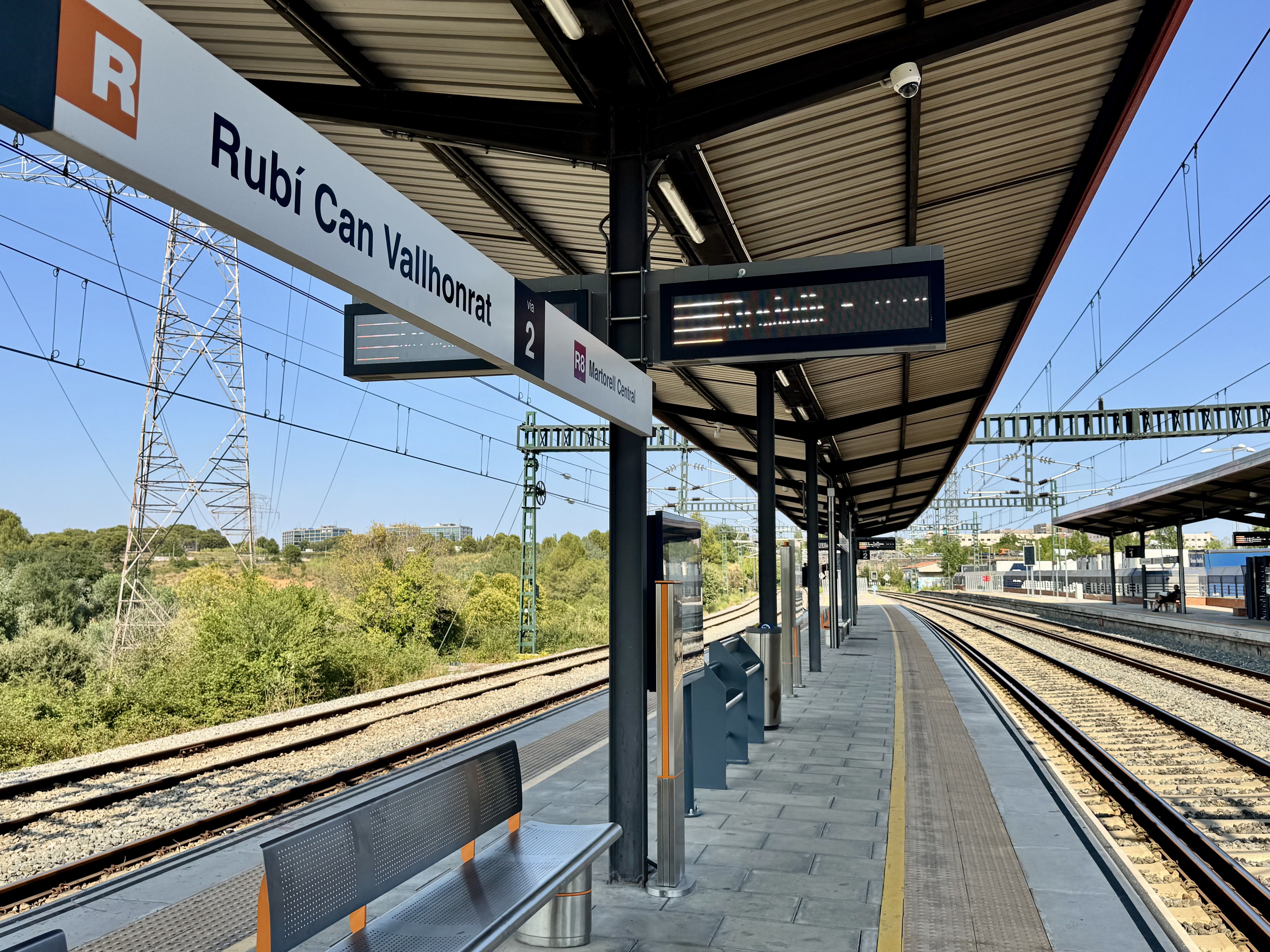 Estació de rodalies Rubí-Can Vallhonrat. FOTO: Rubén Cabús