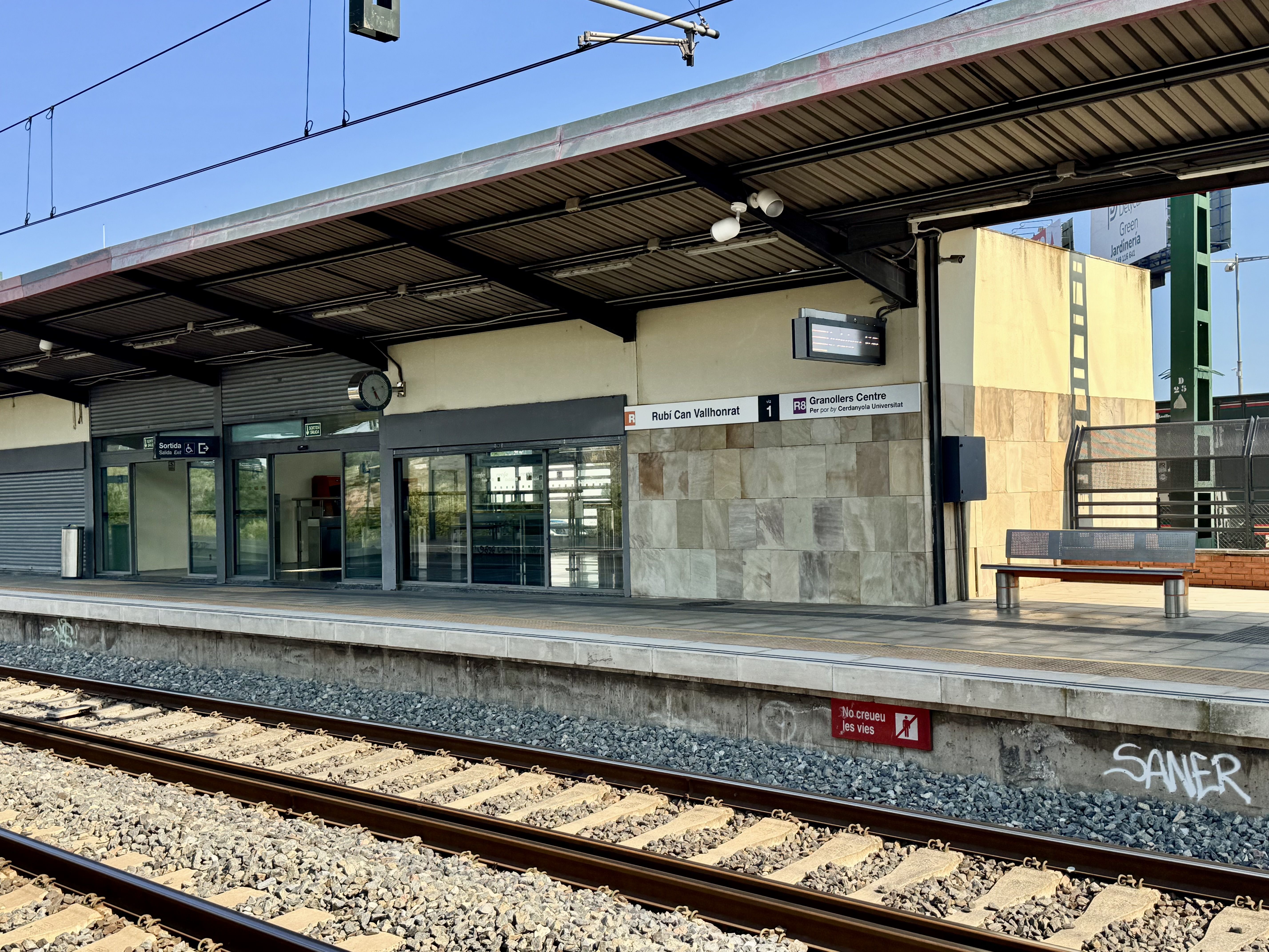 Estació de rodalies Rubí-Can Vallhonrat. FOTO: Rubén Cabús