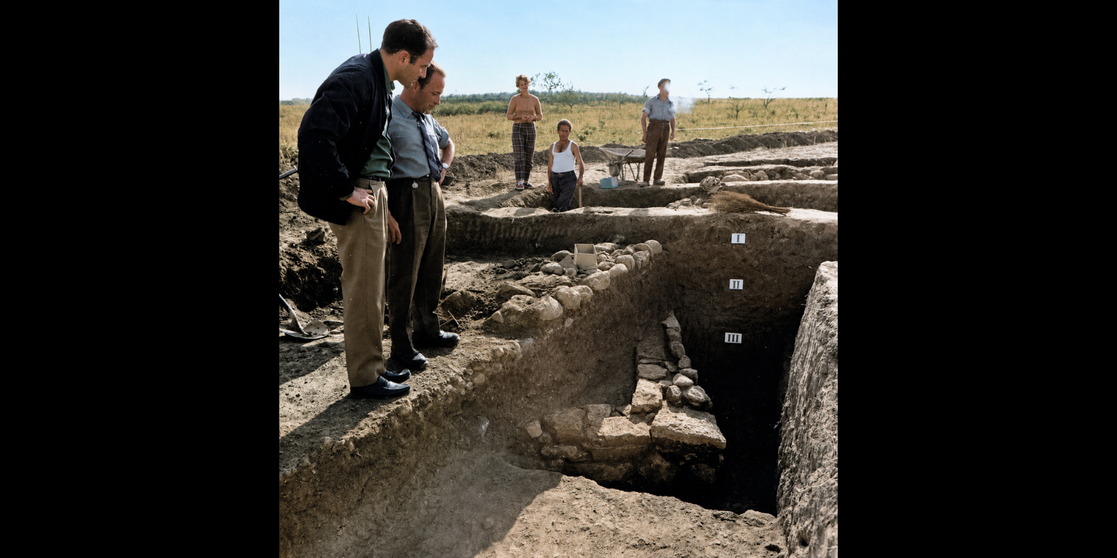 Excavacions arqueològiques a Can Fatjó, 1969. FOTO: Fons Roset