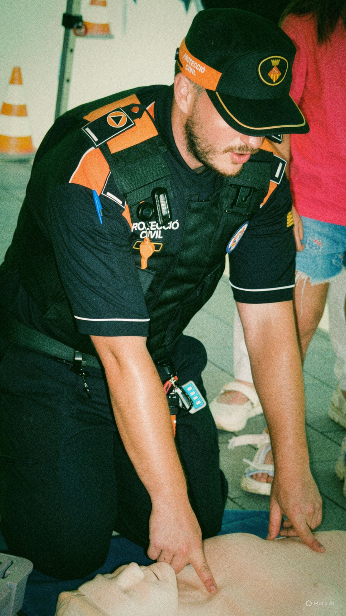 Protecció civil · Plaça Doctor Guardiet FOTO: David Cortes Gutierrez