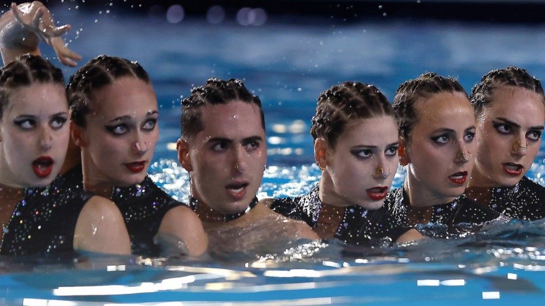 Plata per a Dennis González i l'equip acrobàtic als Europeus de París FOTO: X/@RFEN_Oficial