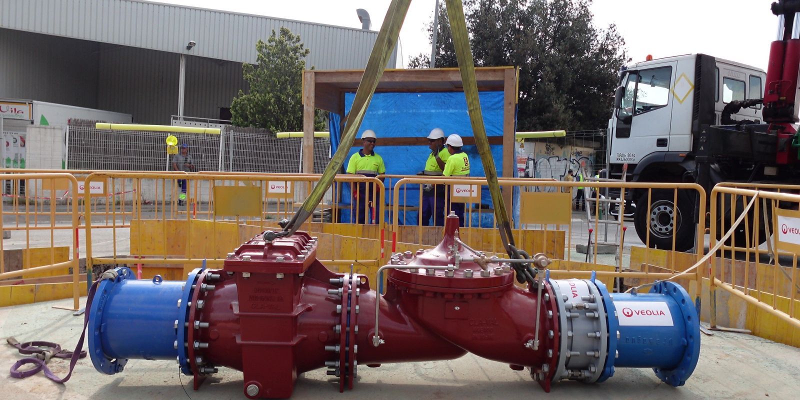 Veolia va instal·lar una vàlvula reguladora de pressions a Rubí FOTO: Cedida