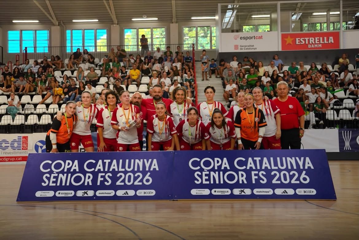 L'Esportiu Rubí femení, subcampiones de la Copa Catalunya. FOOT: IG Esportiu Rubí FS