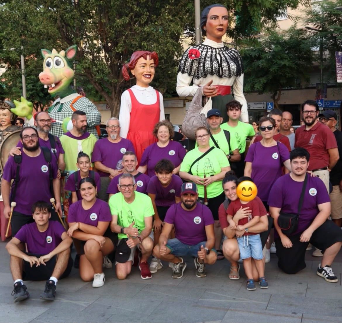 Els gegants de Ca n’Oriol i el Pinar, convidats a la Festa Major de Sant Andreu de la Barca. FOTO: Cedida