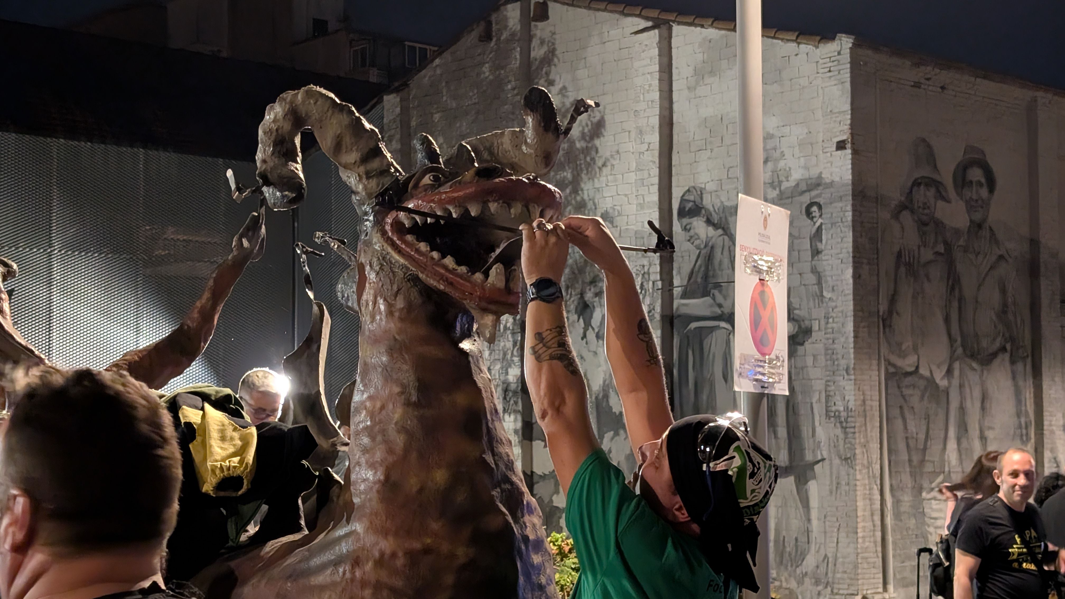 El drac Rubricatus, de la colla de diables de Casablanca de Sant Boi de Llobregat FOTO: Marta Casas