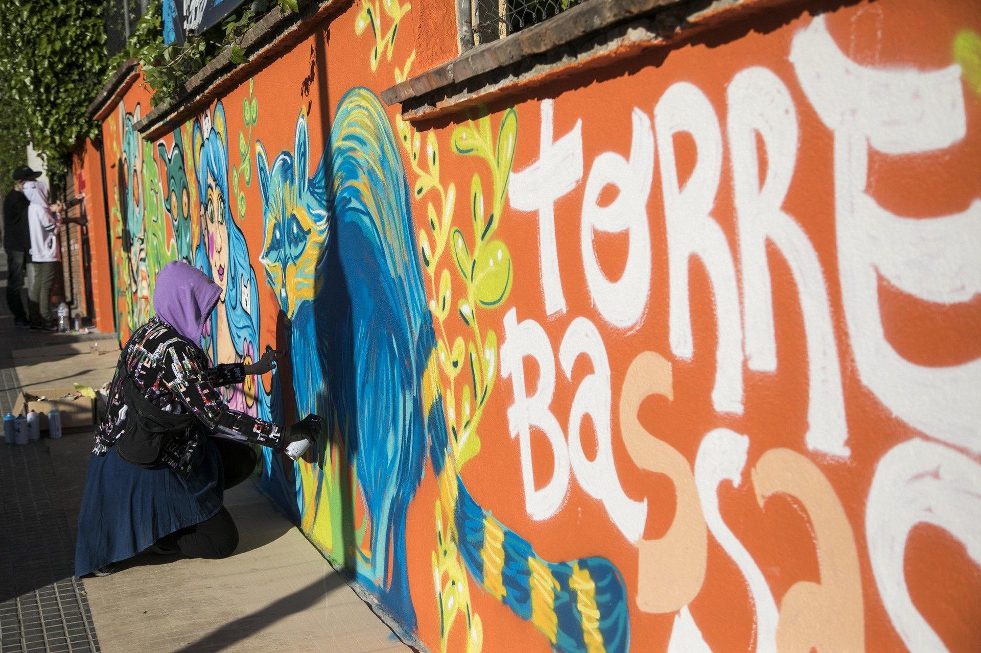 L’actual mural de la Torre Bassas és de 2019. FOTO: Ajuntament de Rubí - Localpres