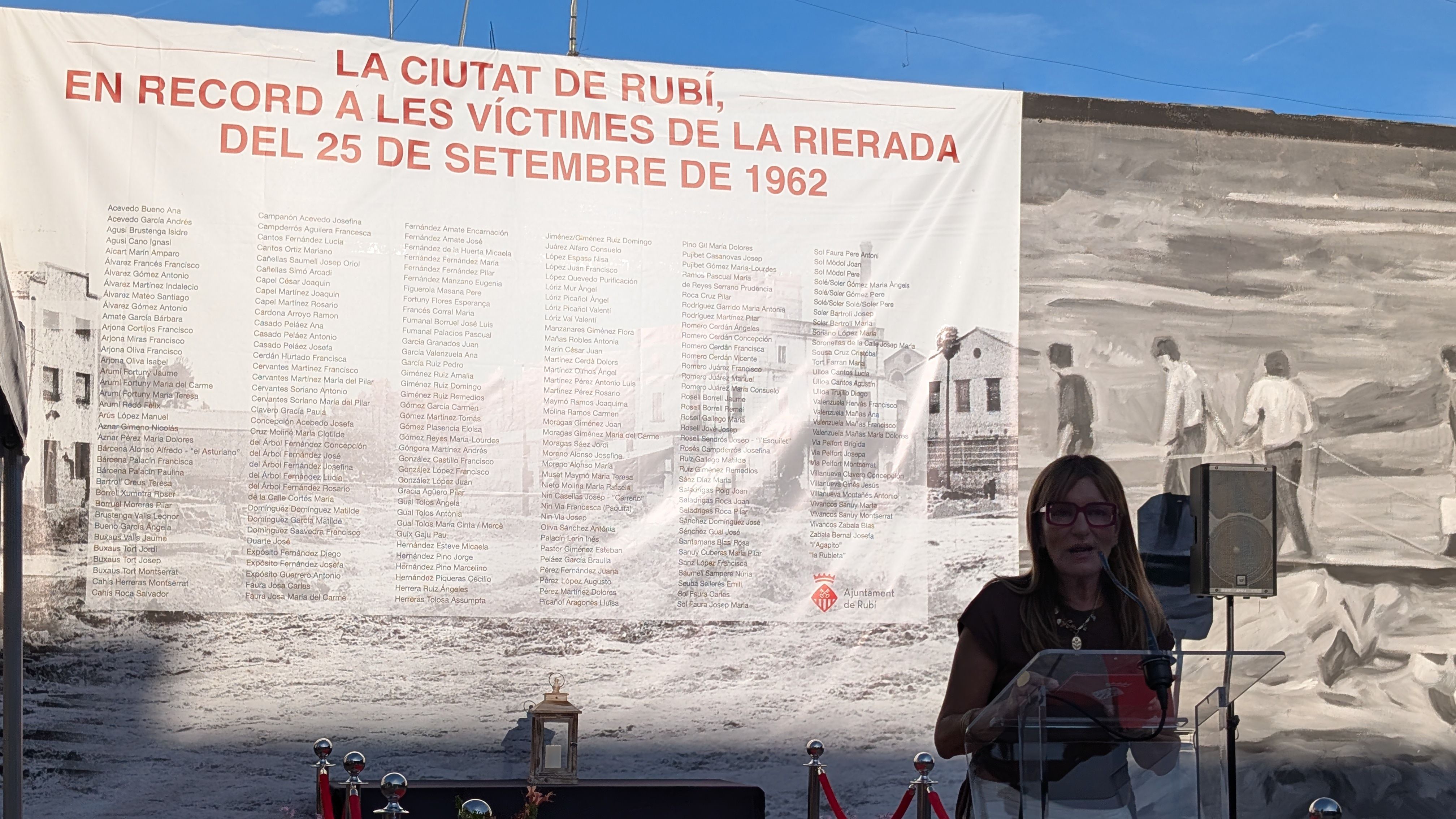Homenatge a les víctimes de la Rierada FOTO: Marta Casas