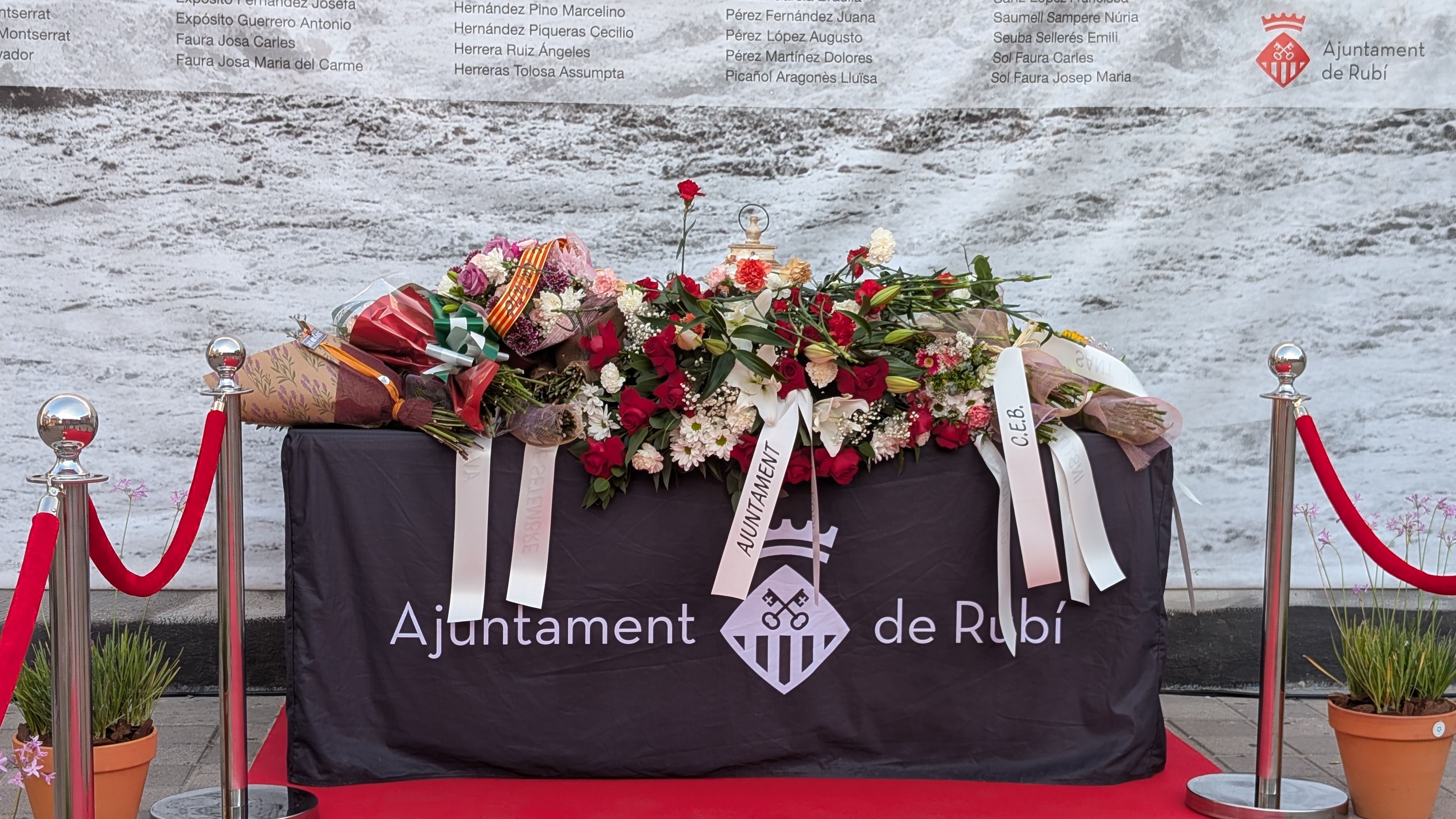 Homenatge a les víctimes de la Rierada FOTO: Marta Casas