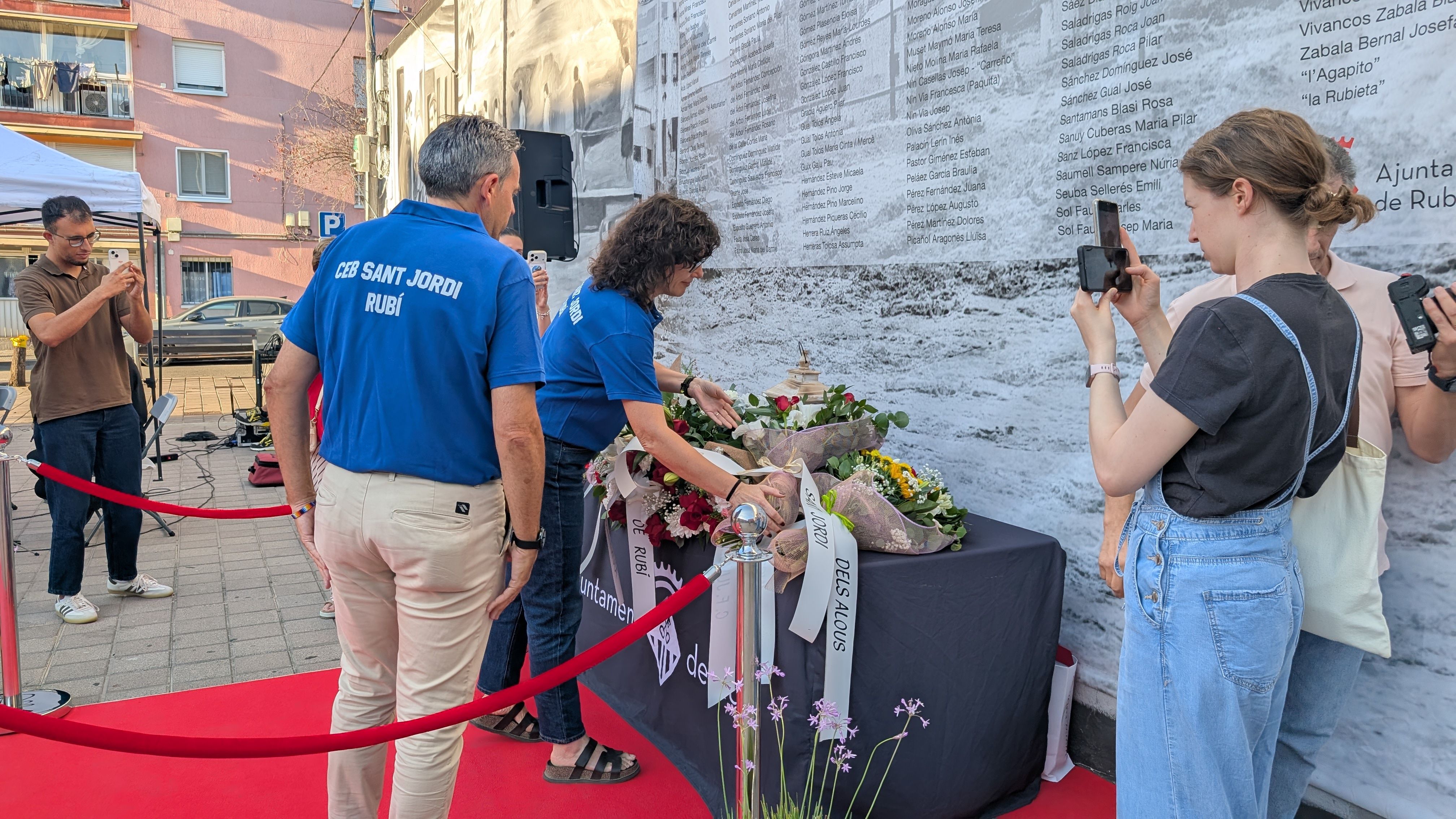 Homenatge a les víctimes de la Rierada FOTO: Marta Casas