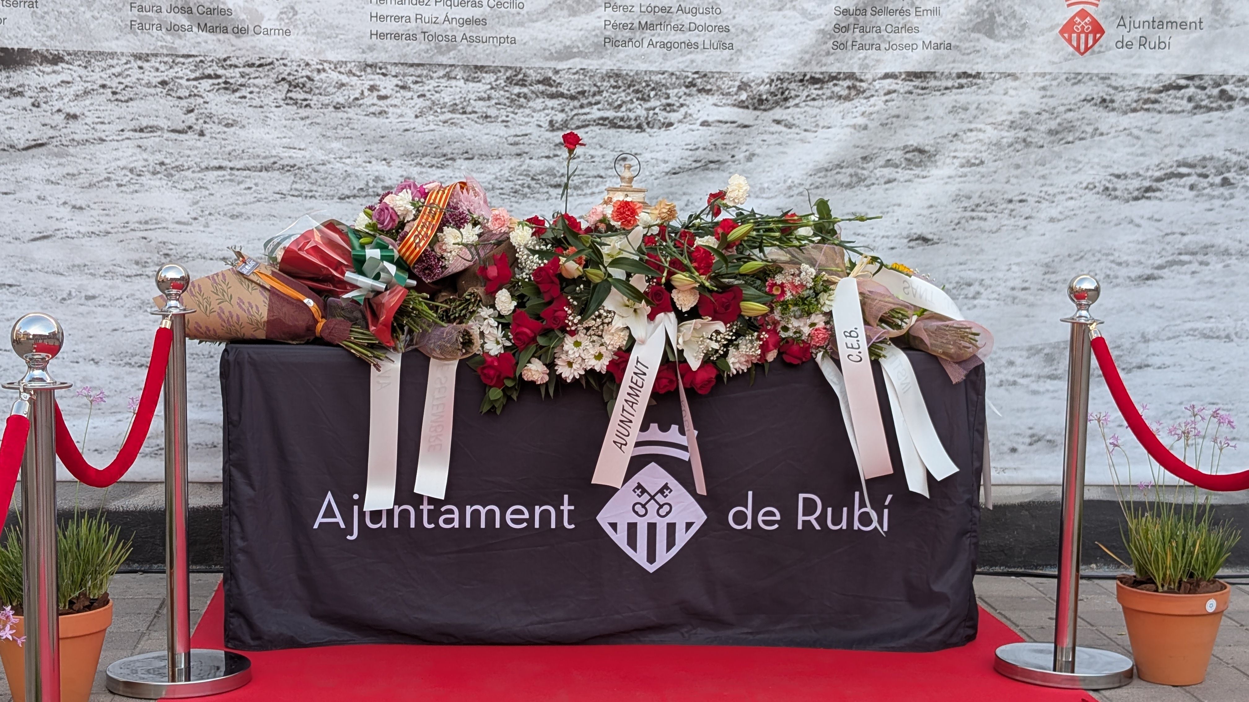 Homenatge a les víctimes de la Rierada FOTO: Marta Casas