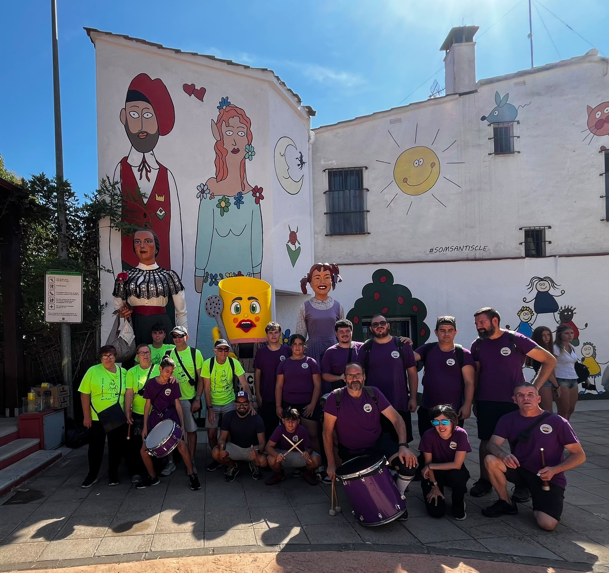 Els Geganters del Pinar i Ca n’Oriol participen en la Trobada de Gegantes de Sant Iscle de Vallalta. FOTO: Cedida