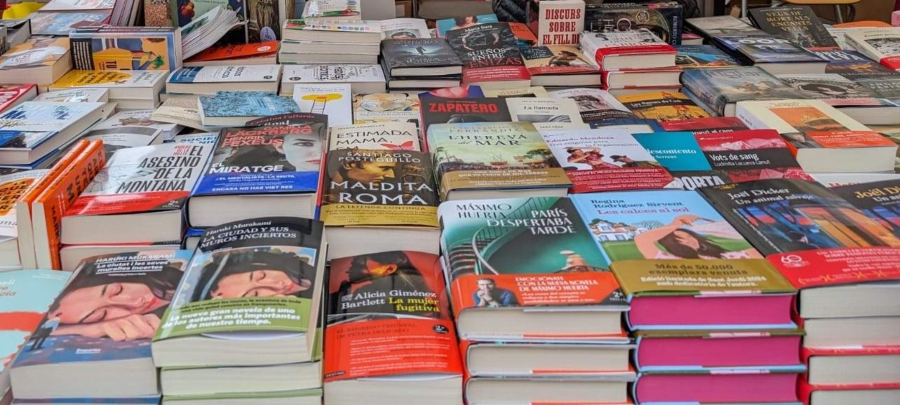 Llibres per Sant Jordi a Rubí. FOTO: Estela Luengo