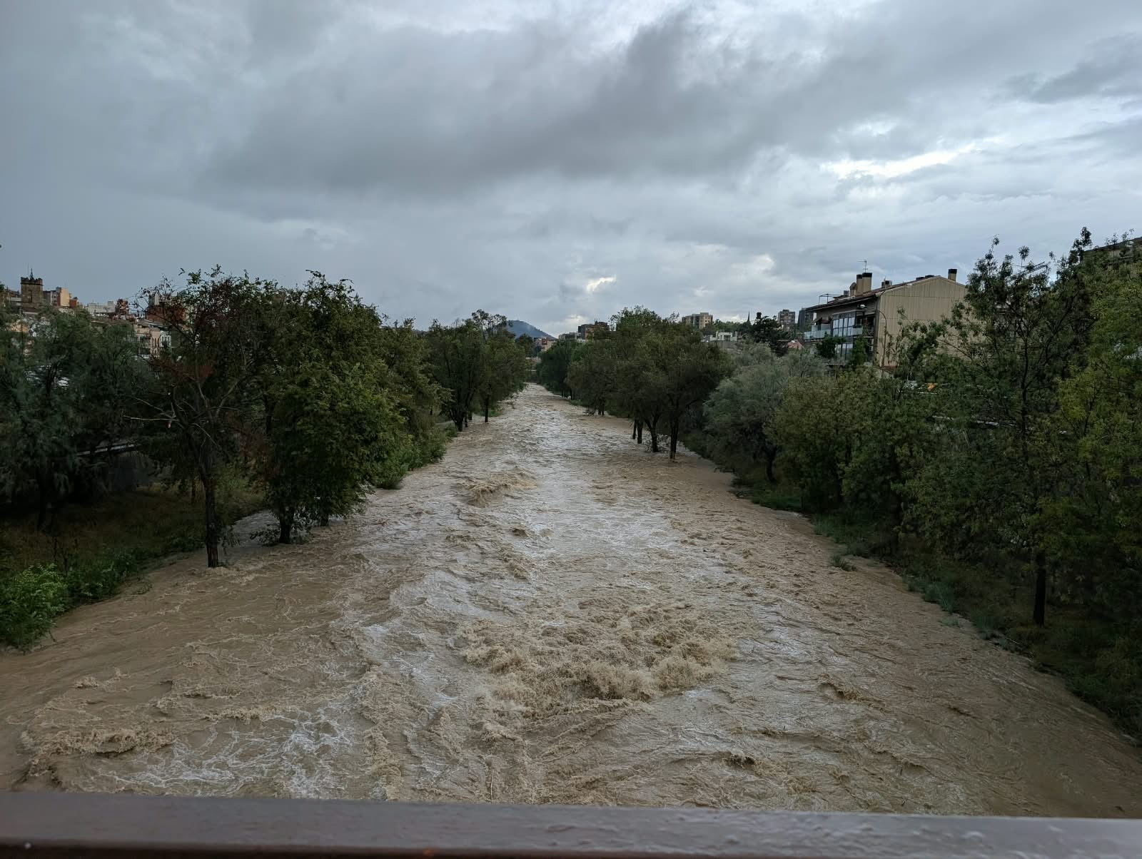 La riera després del temporal del 29/09. FOTO: TOT Rubí