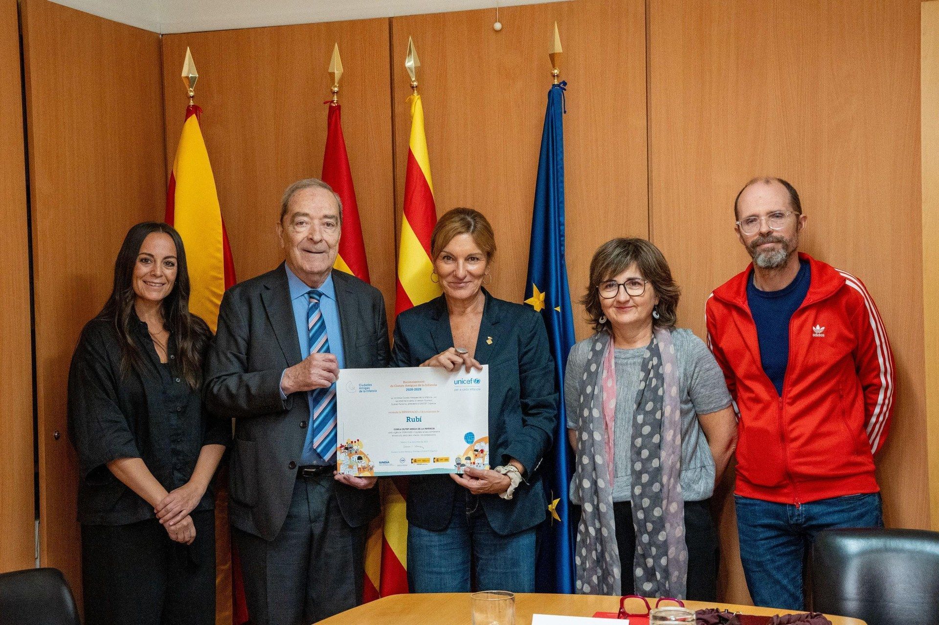 Rubí renova el segell de Ciutat Amiga de la Infància FOTO: Ajuntament